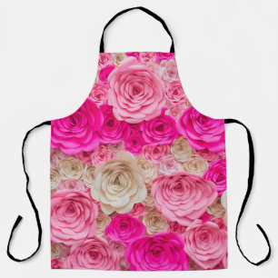 Rose: Rosa, Weiß. Schürze