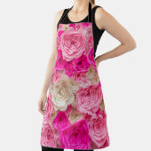 Rose: Rosa, Weiß. Schürze (InSitu)