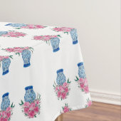 Rose Rose Blue Ginger Jars Jar Tablecloth Tischdecke (Beispiel)