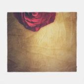 Rose Rose blühen abstrakt romantisch Fleecedecke (Vorderseite (Horizontal))