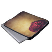 Rose Rose blühen abstrakt romantisch Laptopschutzhülle (Vorne Knopf)