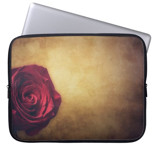 Rose Rose blühen abstrakt romantisch Laptopschutzhülle (Vorderseite)