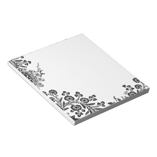 Rose Rose Blume  Mädchen Silhouette Notizblock (angewinkelt)