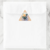 Rose/Rose Dreieckiger Aufkleber (Tasche)