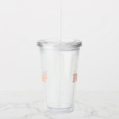 Rose "Rose" hell rosa klar Acryltrinkbecher (Rechts)