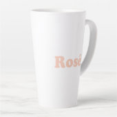 "Rose" Rose hellrosa Weiß Milchtasse (Rechte Ecke)