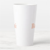 "Rose" Rose hellrosa Weiß Milchtasse (Vorderseite)