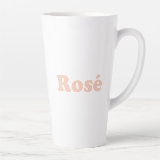 "Rose" Rose hellrosa Weiß Milchtasse (Rechts)