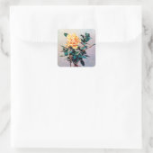 Rose/Rose Quadratischer Aufkleber (Tasche)