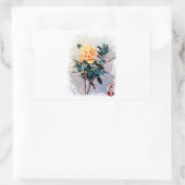 Rose/Rose Rechteckiger Aufkleber (Tasche)