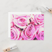 Rose Rose Rosa Blume Karte (Vorderseite/Rückseite Beispiel)