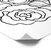 Rose Rose Rose Farbe Farbe Blumen Poster (Ecke)