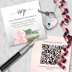 Rose Rose Rose UAWG QR-Code für Hochzeiten Begleitkarte