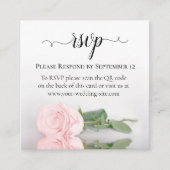 Rose Rose Rose UAWG QR-Code für Hochzeiten Begleitkarte (Vorderseite)