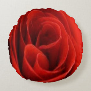 Rose Rose Rundes Kissen