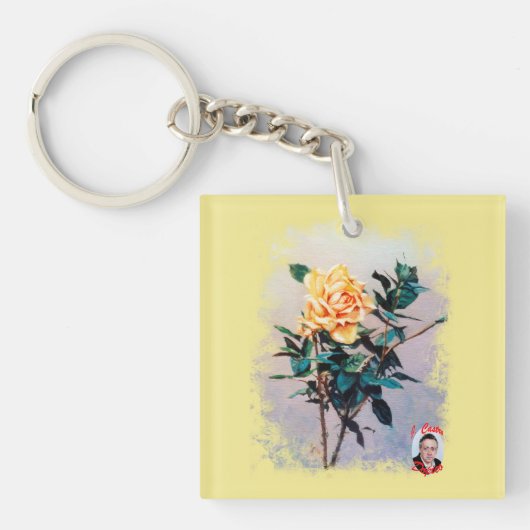 Rose/Rose Schlüsselanhänger (Vorderseite)