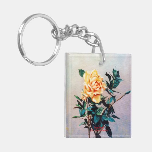 Rose/Rose Schlüsselanhänger (Vorderseite links)