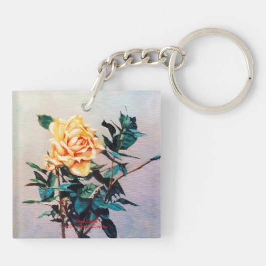Rose/Rose Schlüsselanhänger (Rückseite)