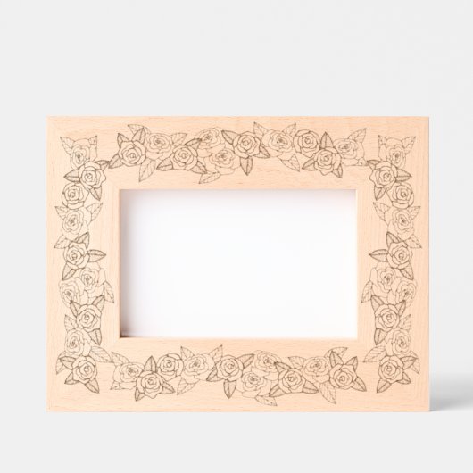 Rose, Rose Schöne Blumenstrände Geätzte Rahmen (Vorderseite)