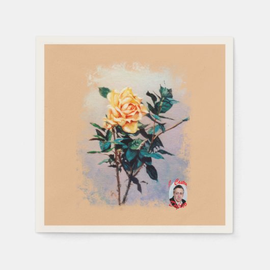 Rose/Rose Serviette (Vorderseite)