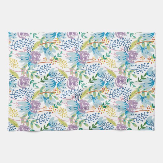 Rosé-Rosé-Teetuch Geschirrtuch (Horizontal)