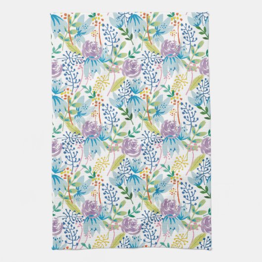 Rosé-Rosé-Teetuch Geschirrtuch (Vertikal)