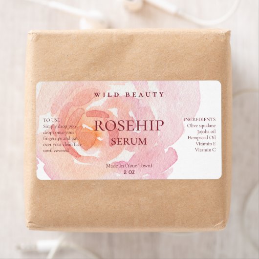 Rose Rosehip Serum Labels (Insitu)