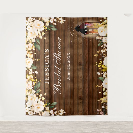 Rose Rosenholz Brautparty Hintergrund Wandteppich (Vorderseite)