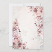 Rose Roses 40. Geburtstag Einladung (Rückseite)