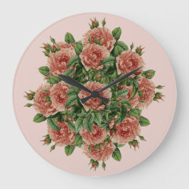 Rose Roses Rosen bouquet – Rosenbouquet Große Wanduhr