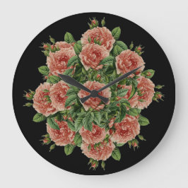 Rose Roses Rosen bouquet – Rosenbouquet Große Wanduhr