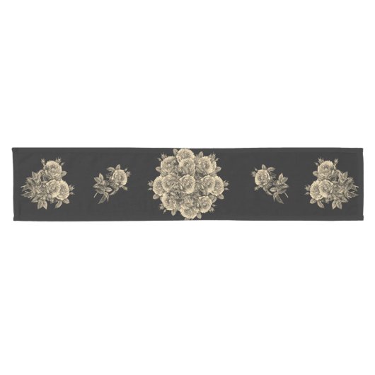 Rose Roses Rosen bouquet – Rosenbouquet Kurzer Tischläufer (Horizontal)