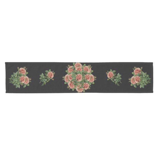 Rose Roses Rosen bouquet – Rosenbouquet Kurzer Tischläufer (Horizontal)