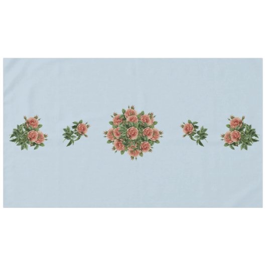 Rose Roses Rosen bouquet – Rosenbouquet Tischdecke (Vorderseite (Horizontal))