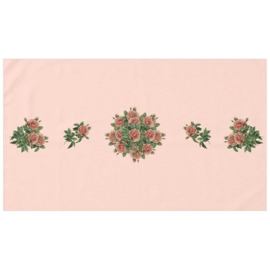 Rose Roses Rosen bouquet – Rosenbouquet Tischdecke (Vorderseite (Horizontal))
