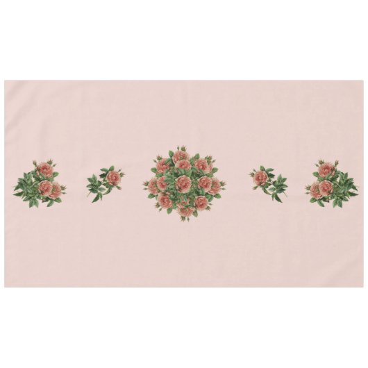 Rose Roses Rosen bouquet – Rosenbouquet Tischdecke (Vorderseite (Horizontal))