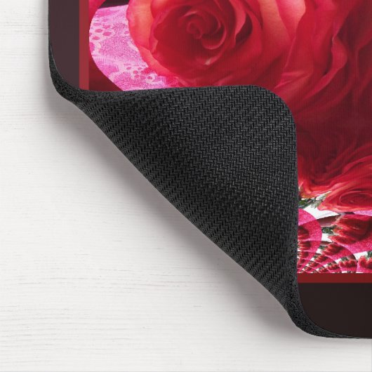 Rose Rosy Mouse Pad Mousepad (Ecke)