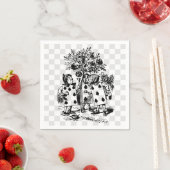 Rose rot 1 serviette (Beispiel)