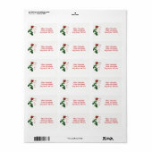 Rose rot 5 adressaufkleber (Vorne)