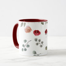 Rose, Rot, Blume, Blumen, Tasse, Tassen