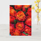 Rose Rot Karte (Gelbe Blume)