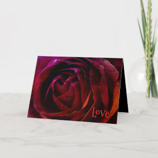 * "Rose Rot" - Liebe funktioniert mit Karte
