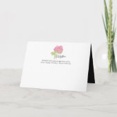 * "Rose Rot" - Liebe funktioniert mit Karte (Rückseite)