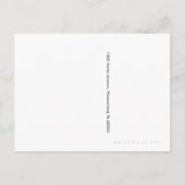 Rose rot - Postkarte / Einladung (Rückseite)