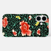 Rose Rot und Schwarz Case-Mate iPhone Hülle (Rückseite (Horizontal))