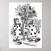 Rose rot zeichnen poster (Vorne)