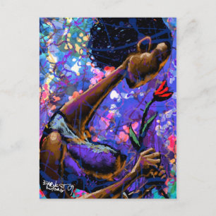 Rose Rote Postkarte