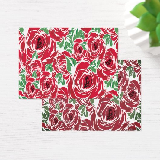 Rose Rotes Grün Vintage Blüte (Schreibtisch)
