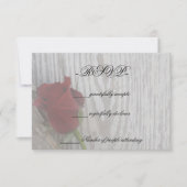 Rose RSVP Karte (Vorderseite)