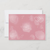 Rose RSVP-Karte leeren RSVP Karte (Rückseite)